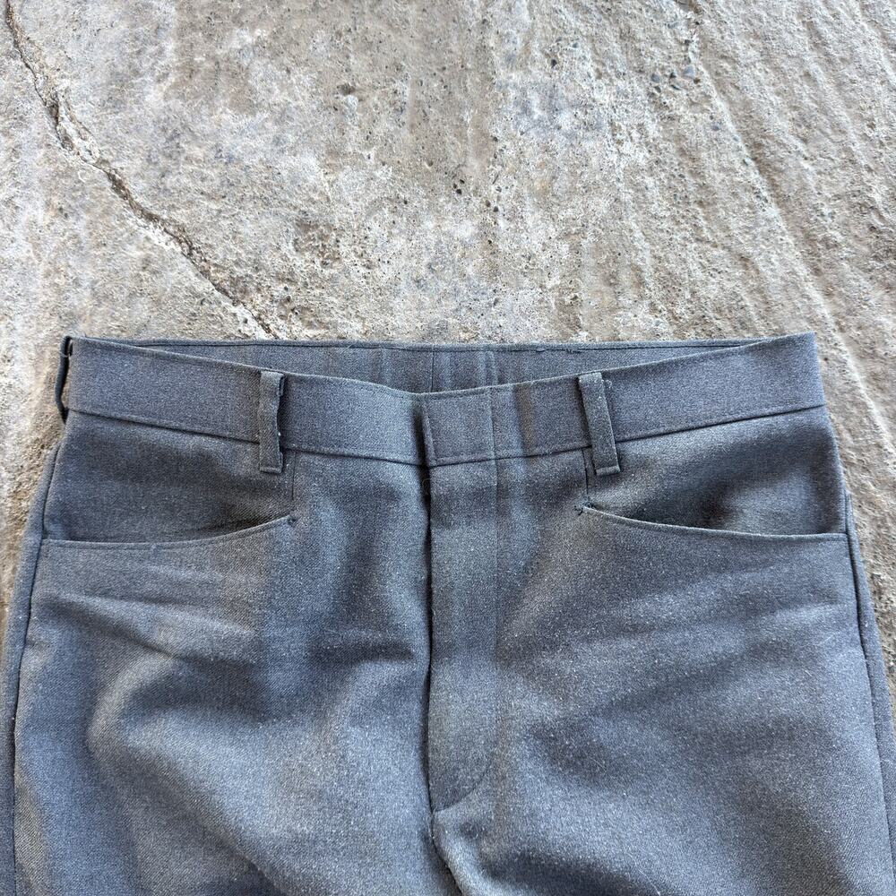 Vintage Levi's Action Action Slacks Gray Trouser Pants Men's 80s Preppy 32x31 - Picture 3 of 7